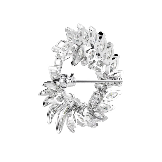 Spilla Swarovski Mesmera lega argento e zirconi cerchio MISURA UNICA