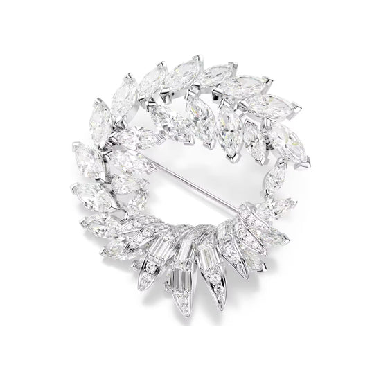 Spilla Swarovski Mesmera lega argento e zirconi cerchio MISURA UNICA