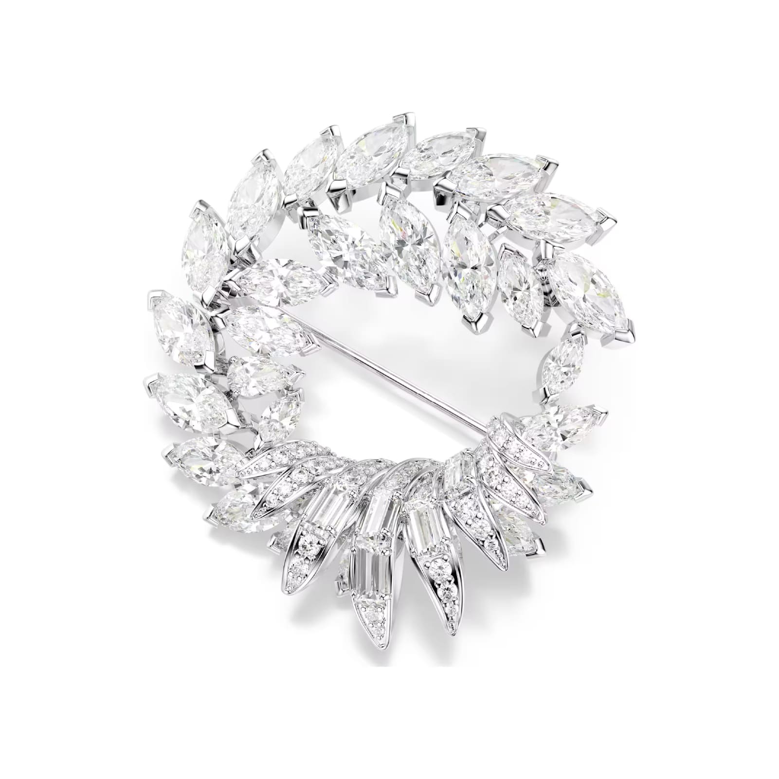 Spilla Swarovski Mesmera lega argento e zirconi cerchio MISURA UNICA