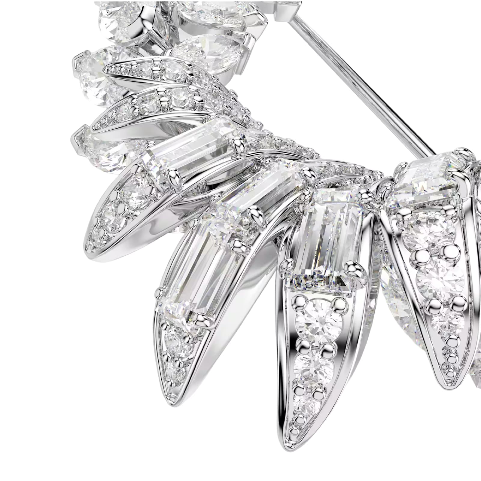Spilla Swarovski Mesmera lega argento e zirconi cerchio MISURA UNICA