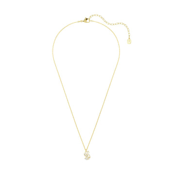 Collana pendente Swarovski Swan in lega oro e zirconi cigno MISURA UNICA