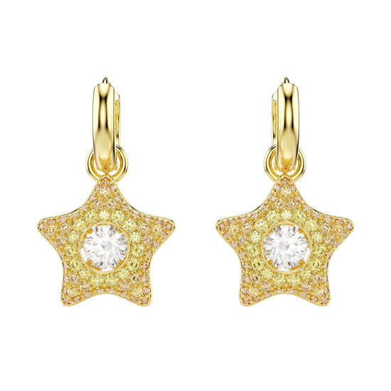 Orecchini Swarovski Sublima in lega oro e zirconi stella MISURA UNICA