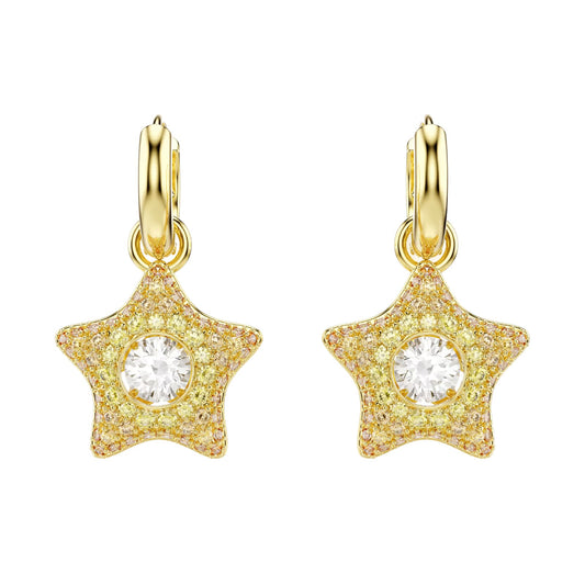 Orecchini Swarovski Sublima in lega oro e zirconi stella MISURA UNICA