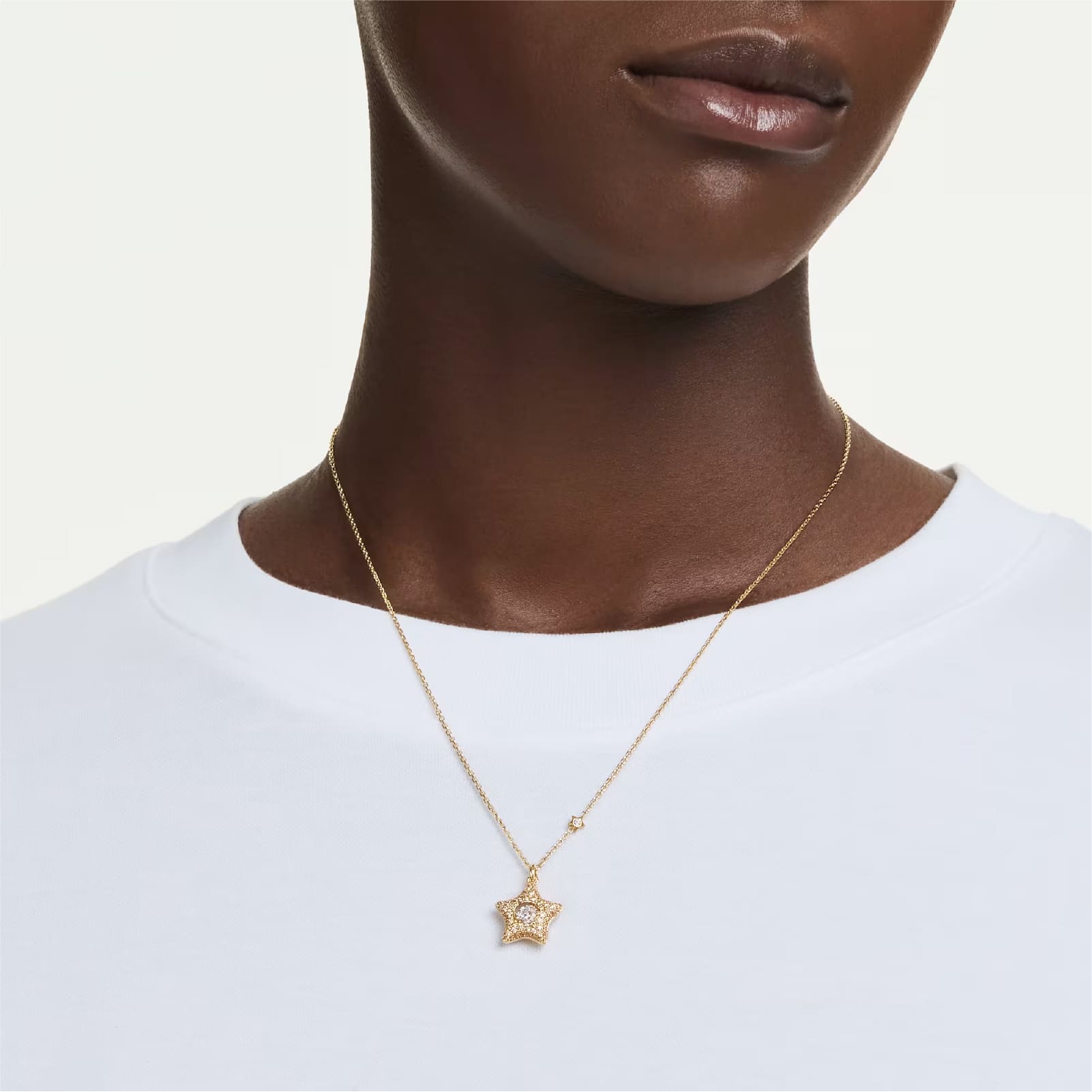Collana Swarovski Sublima in lega oro e cristalli con stella MISURA UNICA