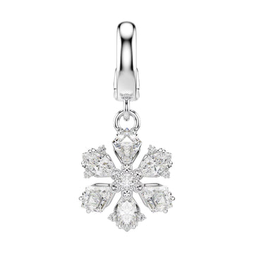 Charm Swarovski Idyllia lega argento zirconi fiocco di neve MISURA UNICA