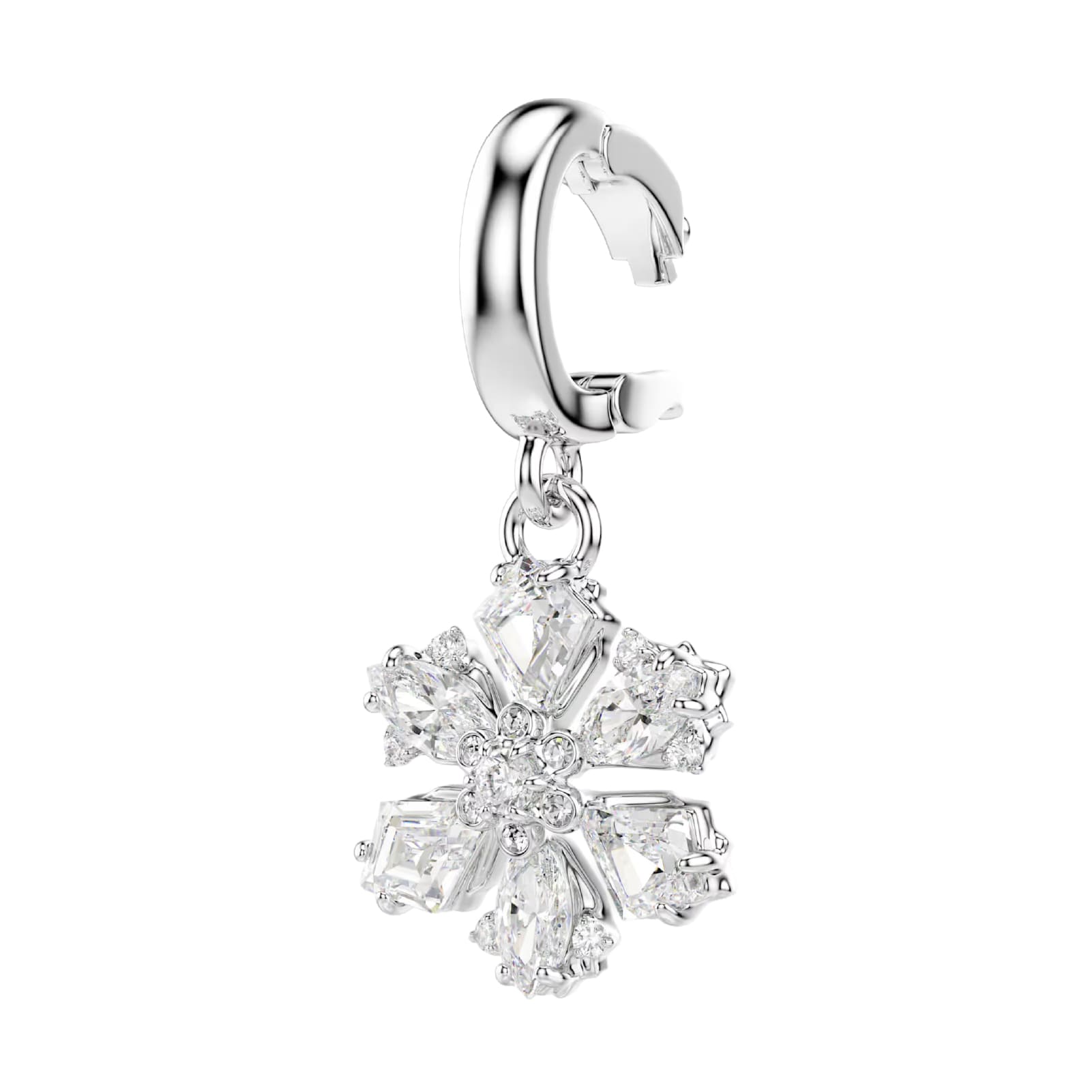 Charm Swarovski Idyllia lega argento zirconi fiocco di neve MISURA UNICA