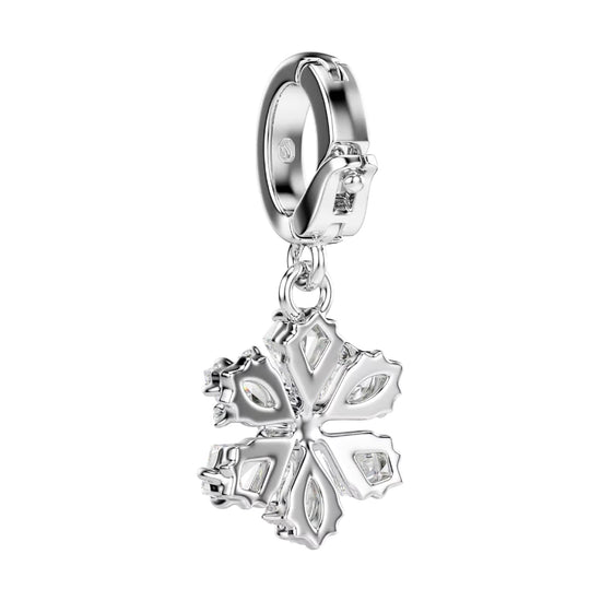 Charm Swarovski Idyllia lega argento zirconi fiocco di neve MISURA UNICA
