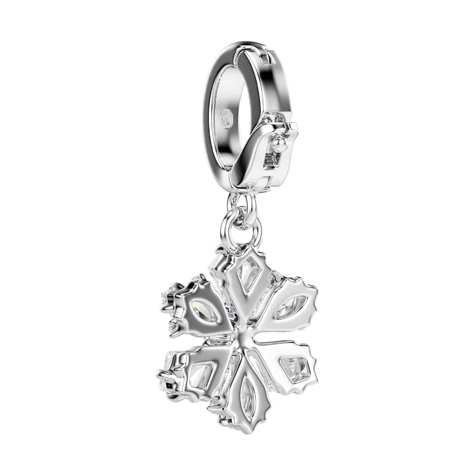 Charm Swarovski Idyllia lega argento zirconi fiocco di neve MISURA UNICA