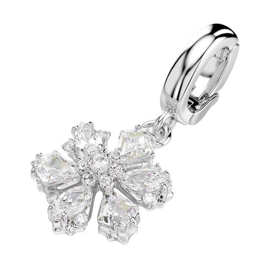 Charm Swarovski Idyllia lega argento zirconi fiocco di neve MISURA UNICA