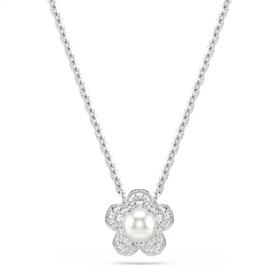 Collana Ariana Grande x Swarovski con fiore e perla centrale MISURA UNICA