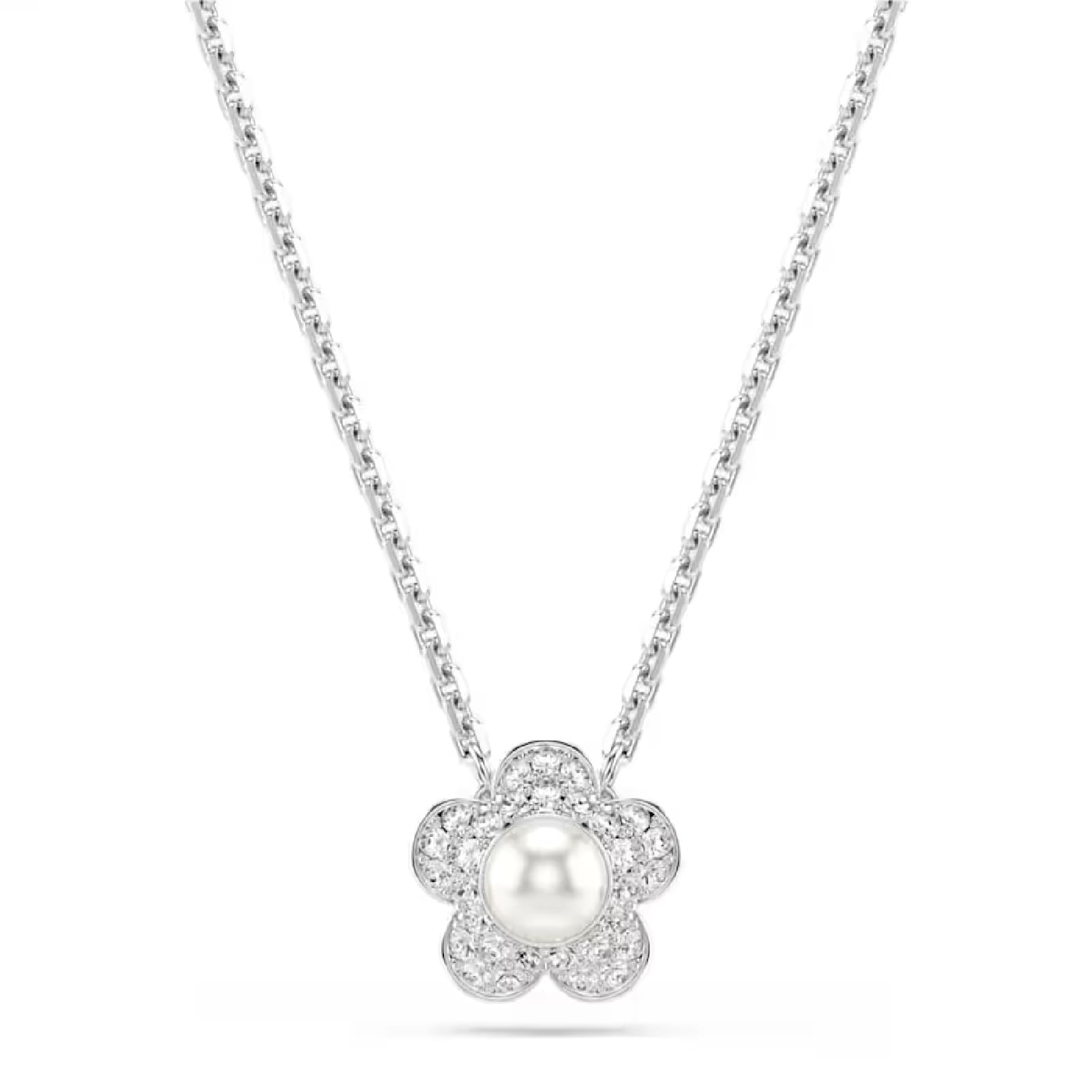Collana Ariana Grande x Swarovski con fiore e perla centrale MISURA UNICA