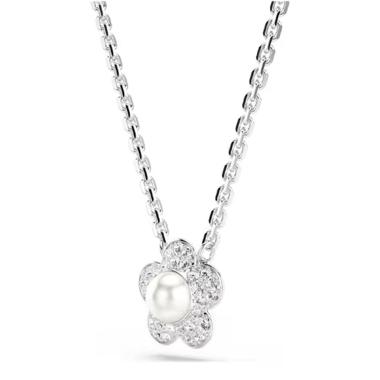 Collana Ariana Grande x Swarovski con fiore e perla centrale MISURA UNICA