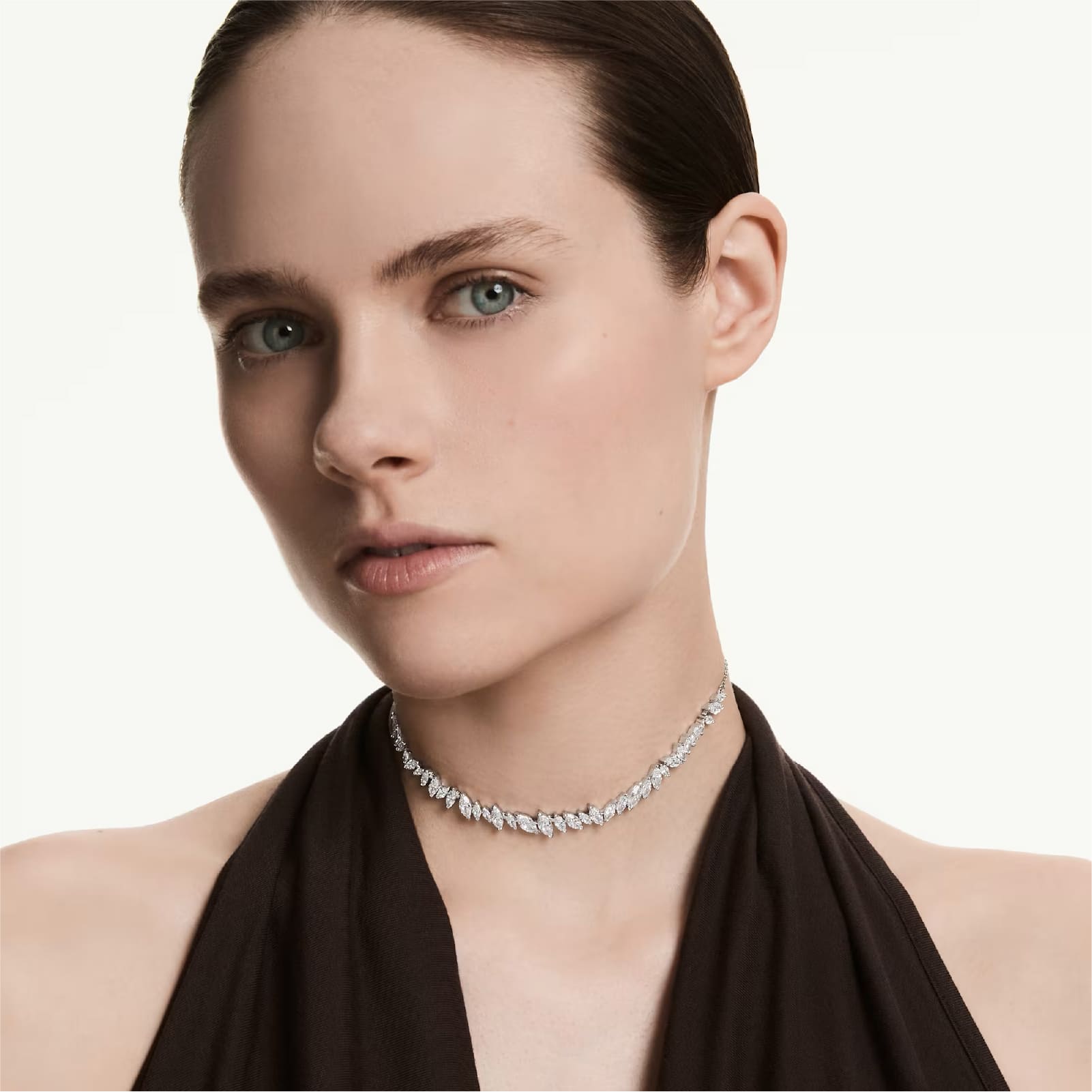 Collana girocollo Swarovski Mesmera lega argento e zirconi MISURA UNICA