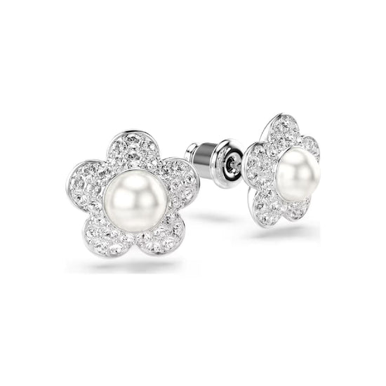 Orecchini lobo Ariana Grande x Swarovski con fiore e perla MISURA UNICA