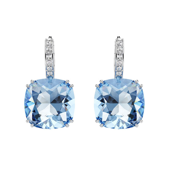 Orecchini pendenti Swarovski Millenia con cristallo blu MISURA UNICA