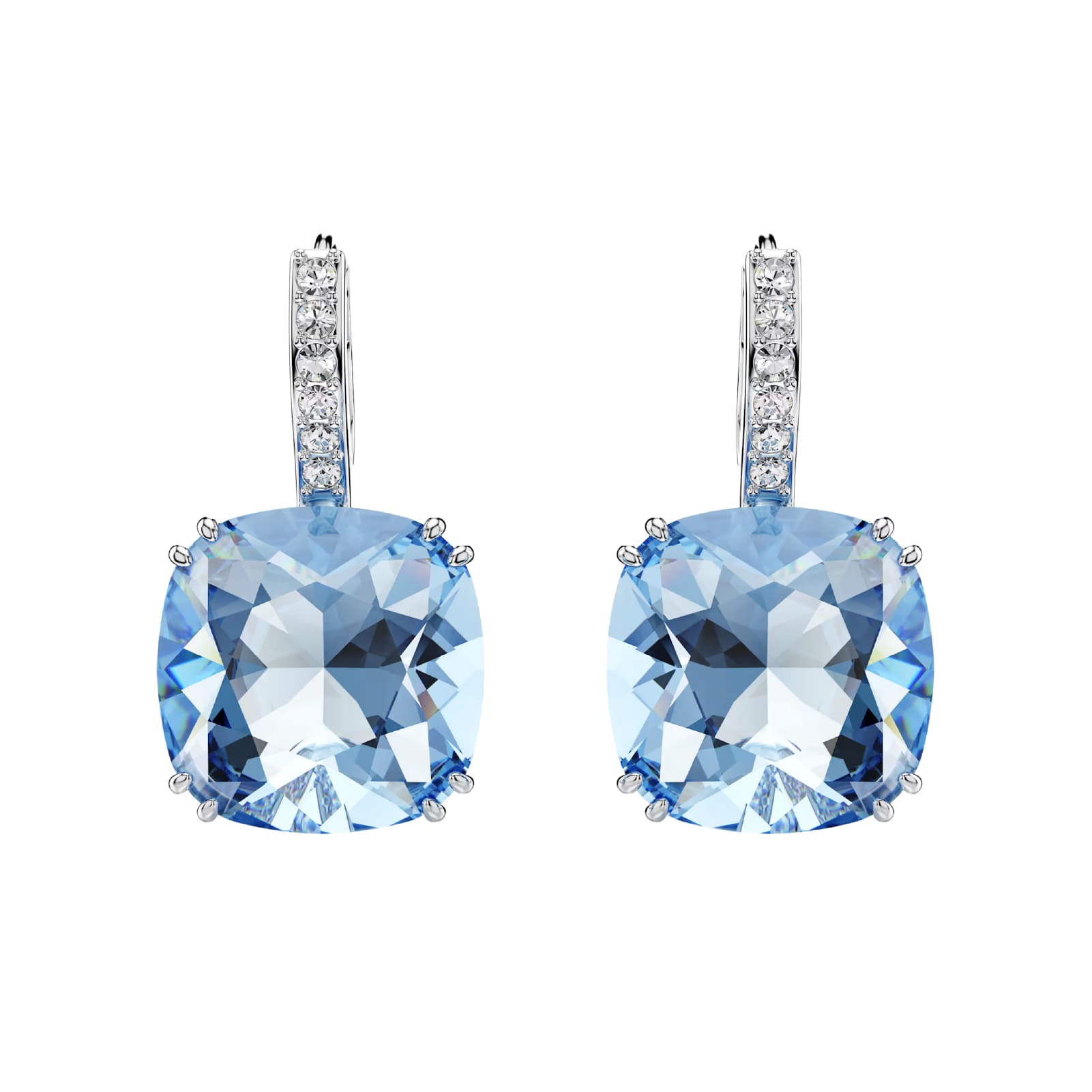 Orecchini pendenti Swarovski Millenia con cristallo blu MISURA UNICA