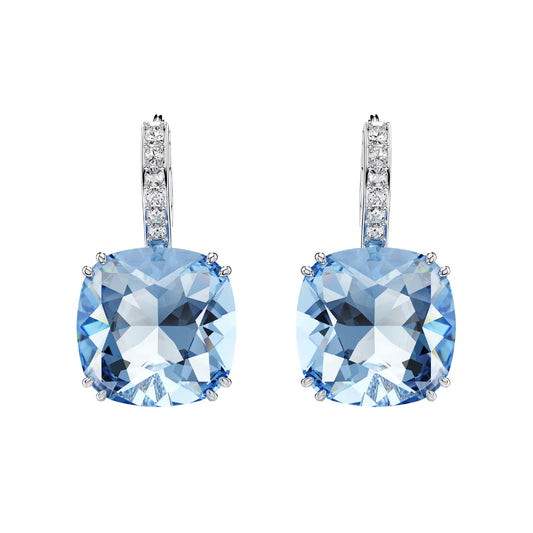 Orecchini pendenti Swarovski Millenia con cristallo blu MISURA UNICA