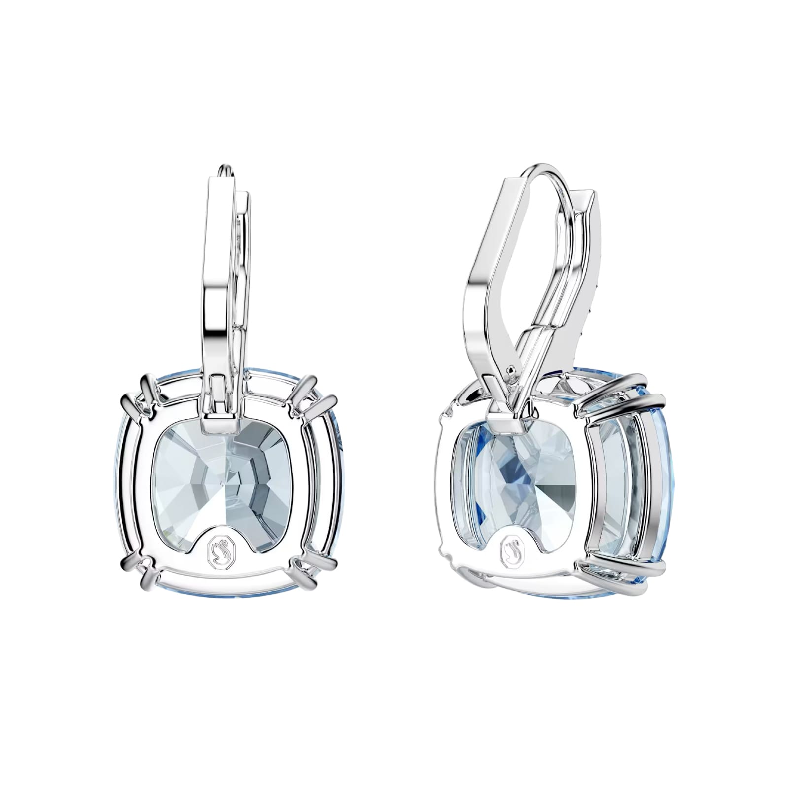 Orecchini pendenti Swarovski Millenia con cristallo blu MISURA UNICA