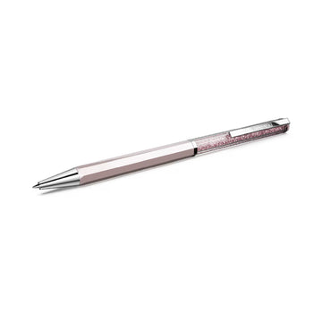 Penna a sfera Swarovski Crystalline laccato e cristalli rosa MISURA UNICA