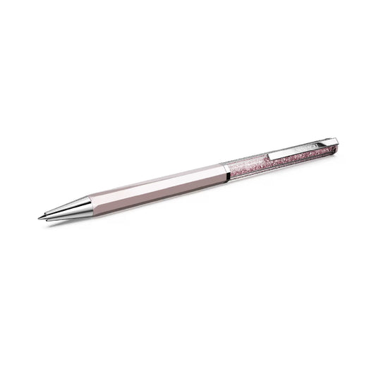Penna a sfera Swarovski Crystalline laccato e cristalli rosa MISURA UNICA