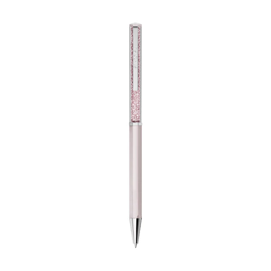 Penna a sfera Swarovski Crystalline laccato e cristalli rosa MISURA UNICA