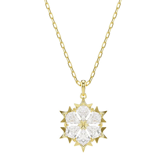 Collana catena Swarovski Magic lega oro fiocco di neve MISURA UNICA