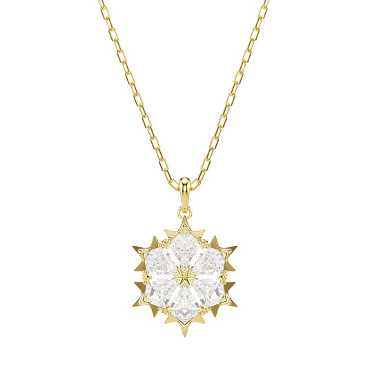 Collana catena Swarovski Magic lega oro fiocco di neve MISURA UNICA