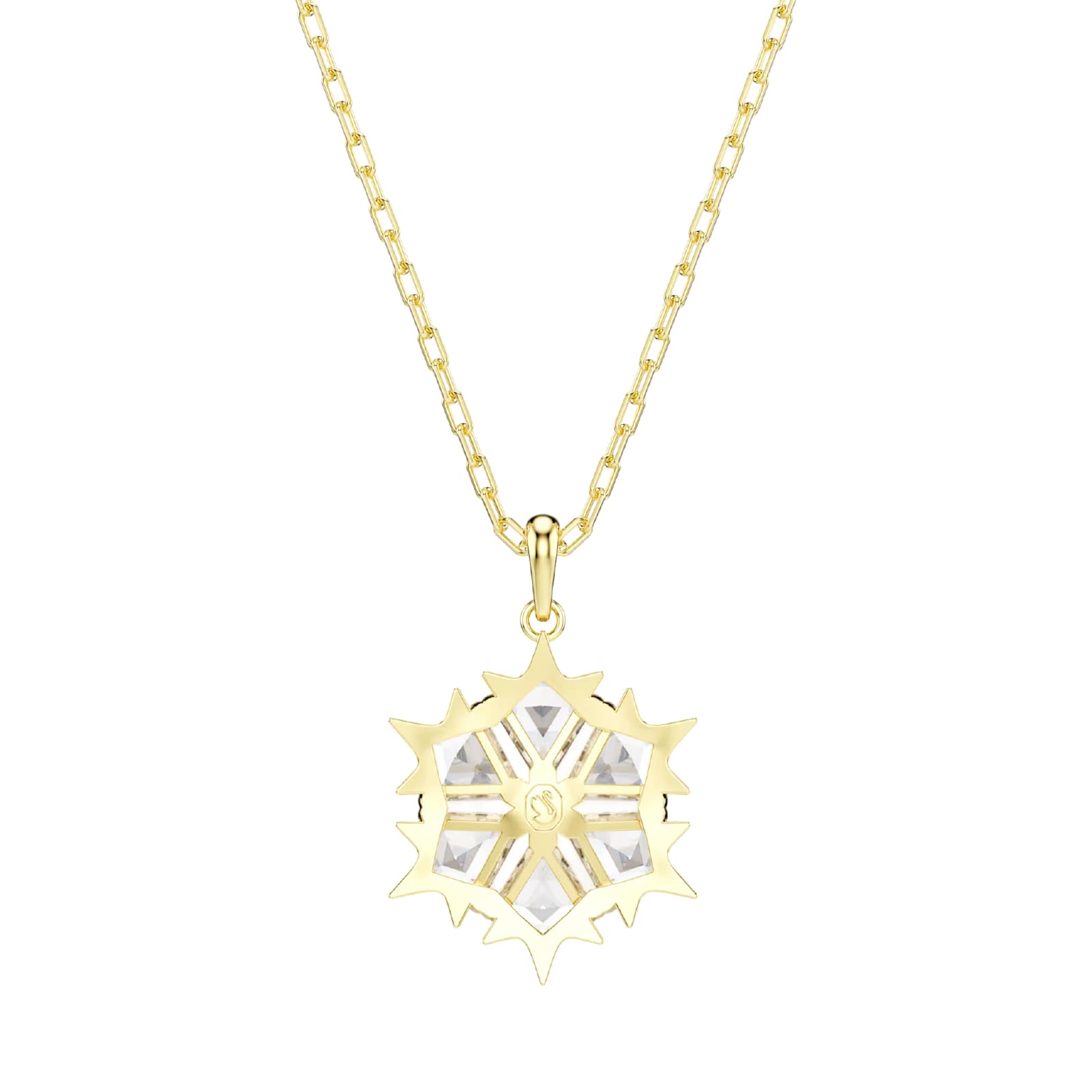 Collana catena Swarovski Magic lega oro fiocco di neve MISURA UNICA