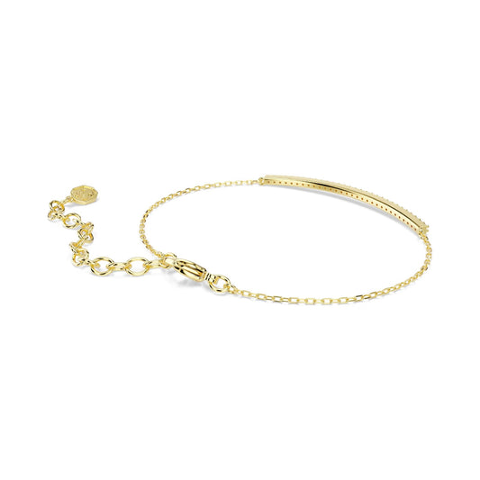 Bracciale catena Swarovski Only lega oro e zirconi viola Regolabile 15,5-20 cm