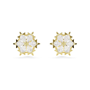 Orecchini lobo Swarovski Magic lega oro fiocco di neve MISURA UNICA