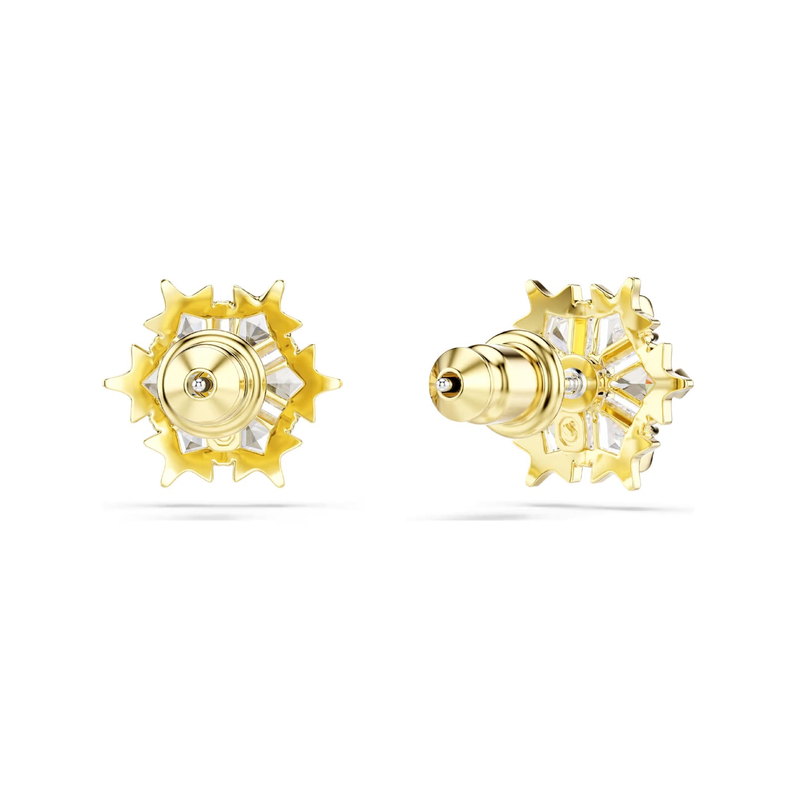 Orecchini lobo Swarovski Magic lega oro fiocco di neve MISURA UNICA