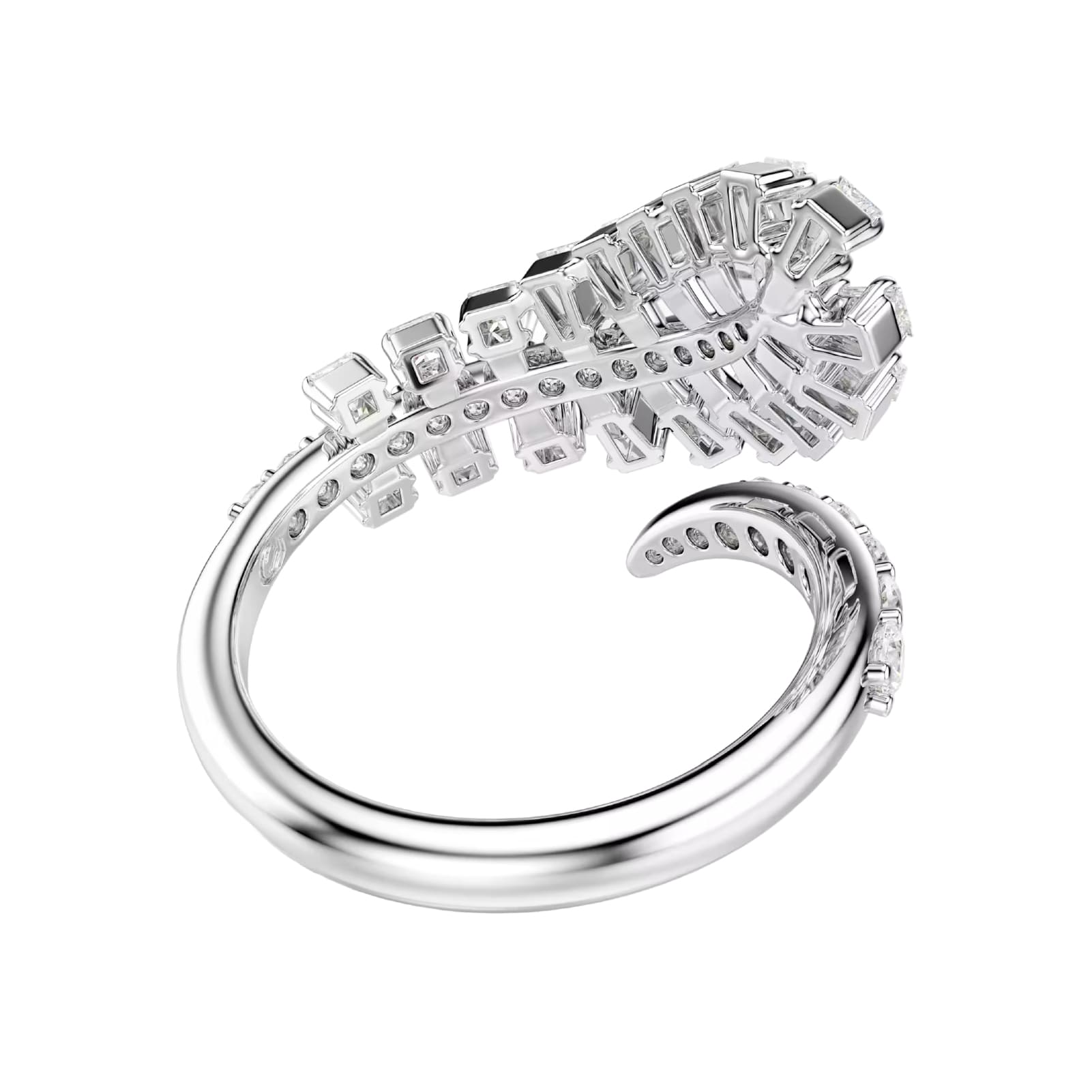 Anello aperto Swarovski Vienna in lega argento e zirconi 12