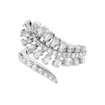 Anello Swarovski Vienna lega argento e piuma di zirconi 15