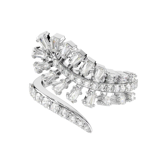 Anello Swarovski Vienna lega argento e piuma di zirconi 15