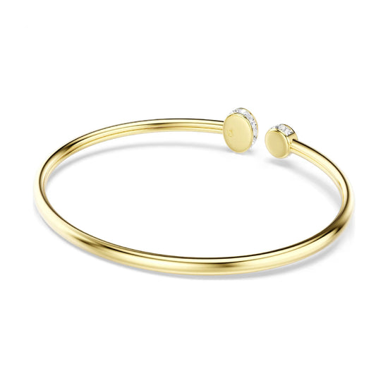 Bracciale rigido Swarovski Chroma lega oro e cristallo blu 16,8 cm