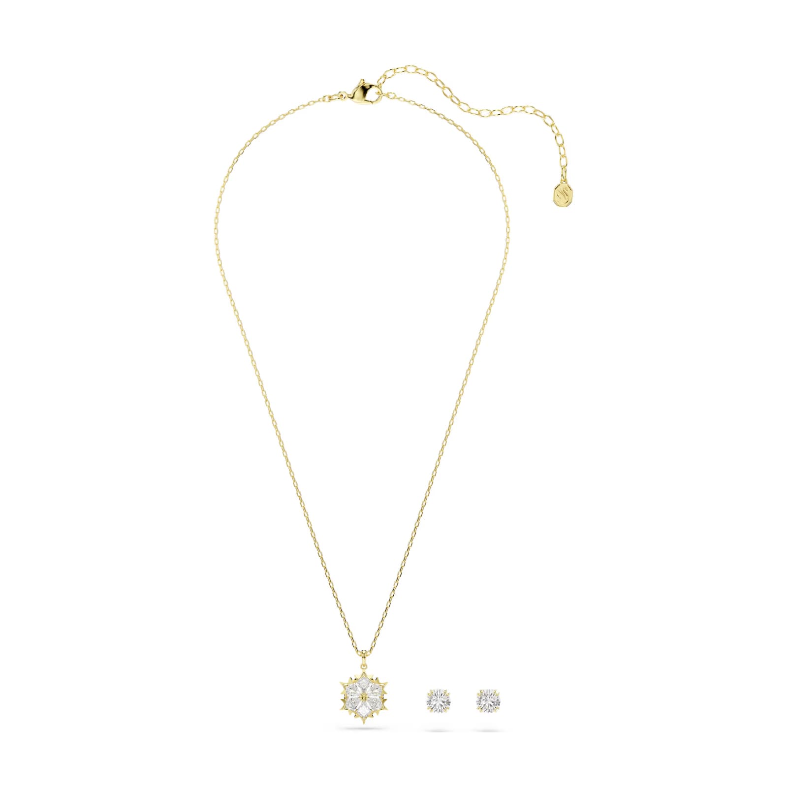 Set orecchini e collana Swarovski Magic fiocco di neve MISURA UNICA