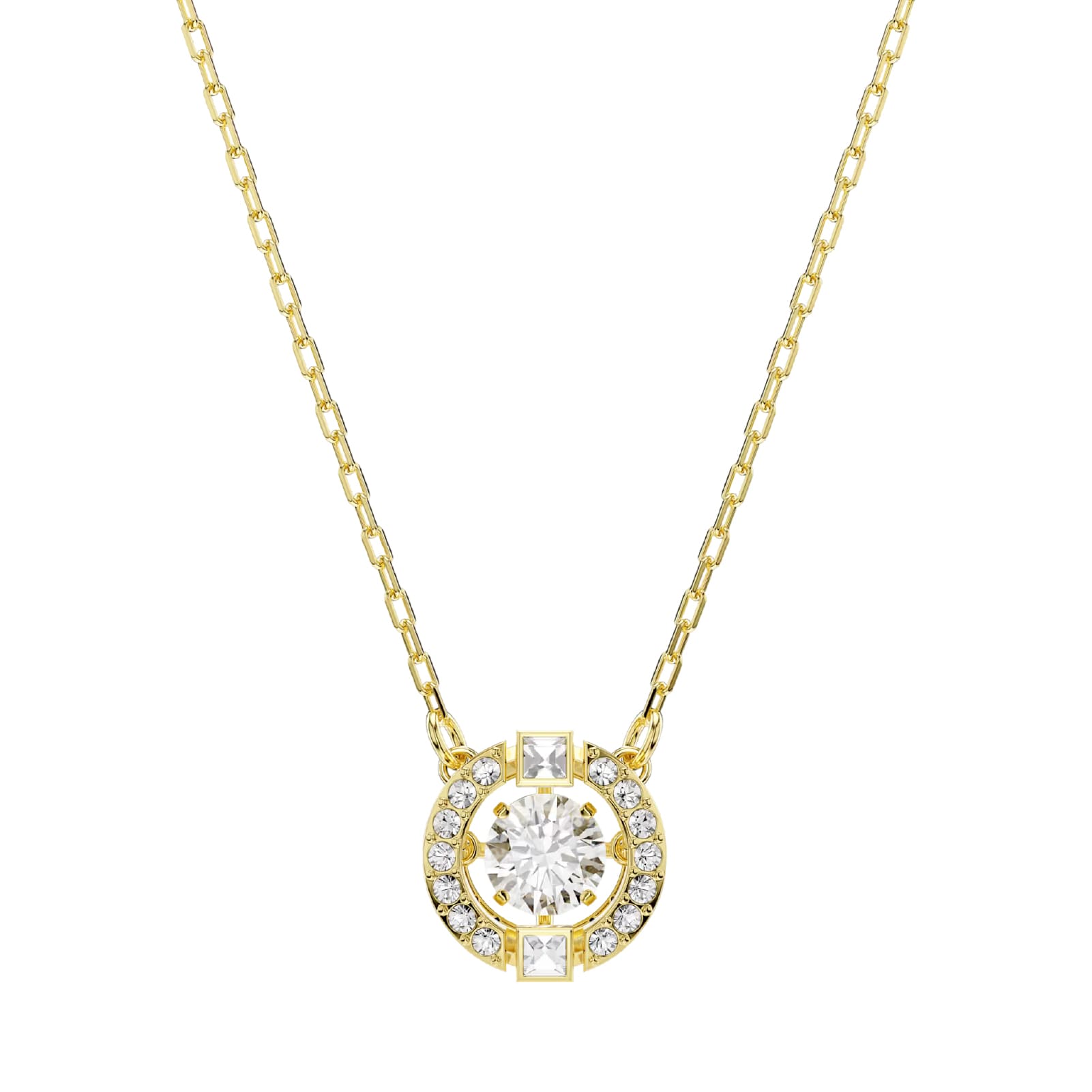 Collana catena Swarovski Una Angelic in lega oro e zirconi MISURA UNICA