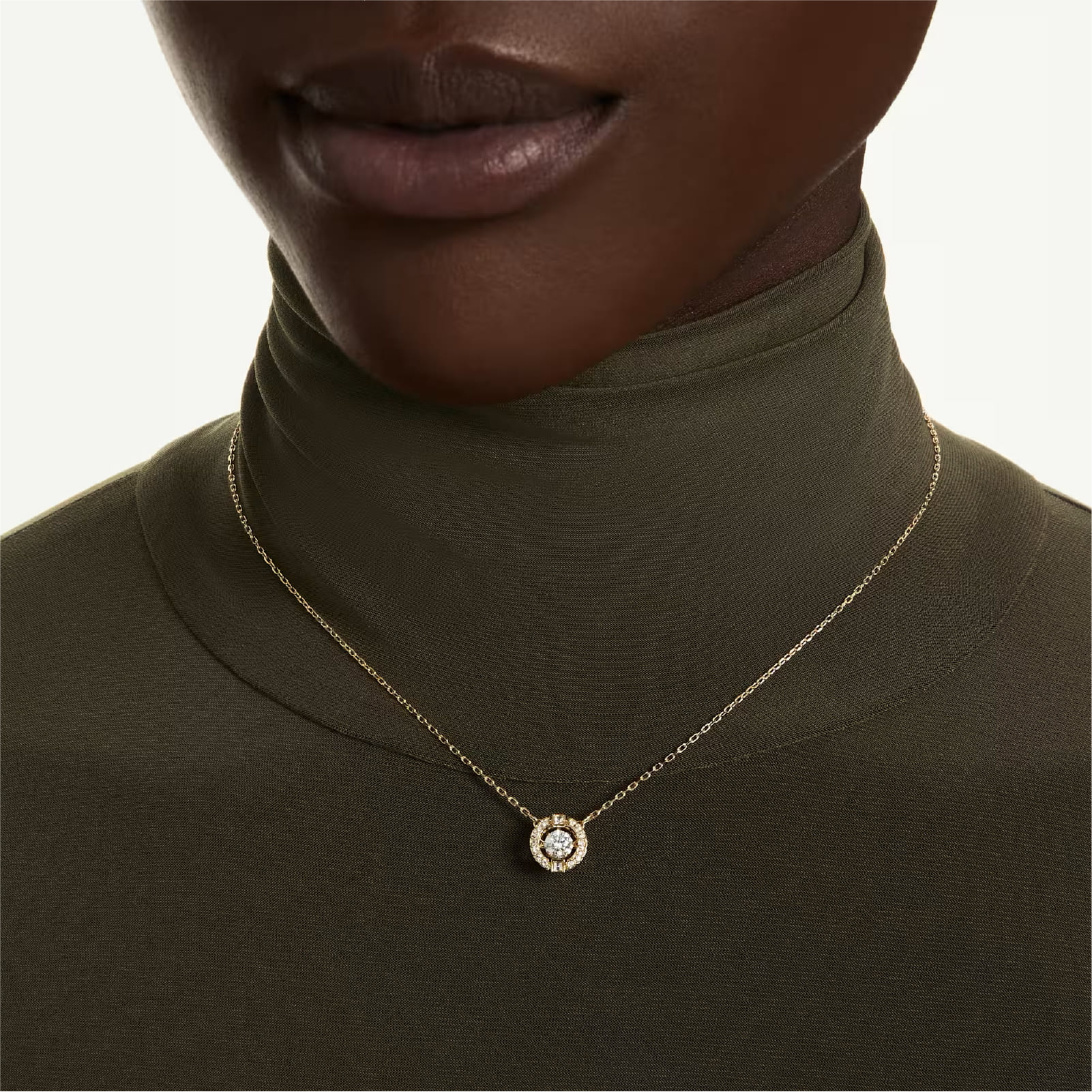 Collana catena Swarovski Una Angelic in lega oro e zirconi MISURA UNICA