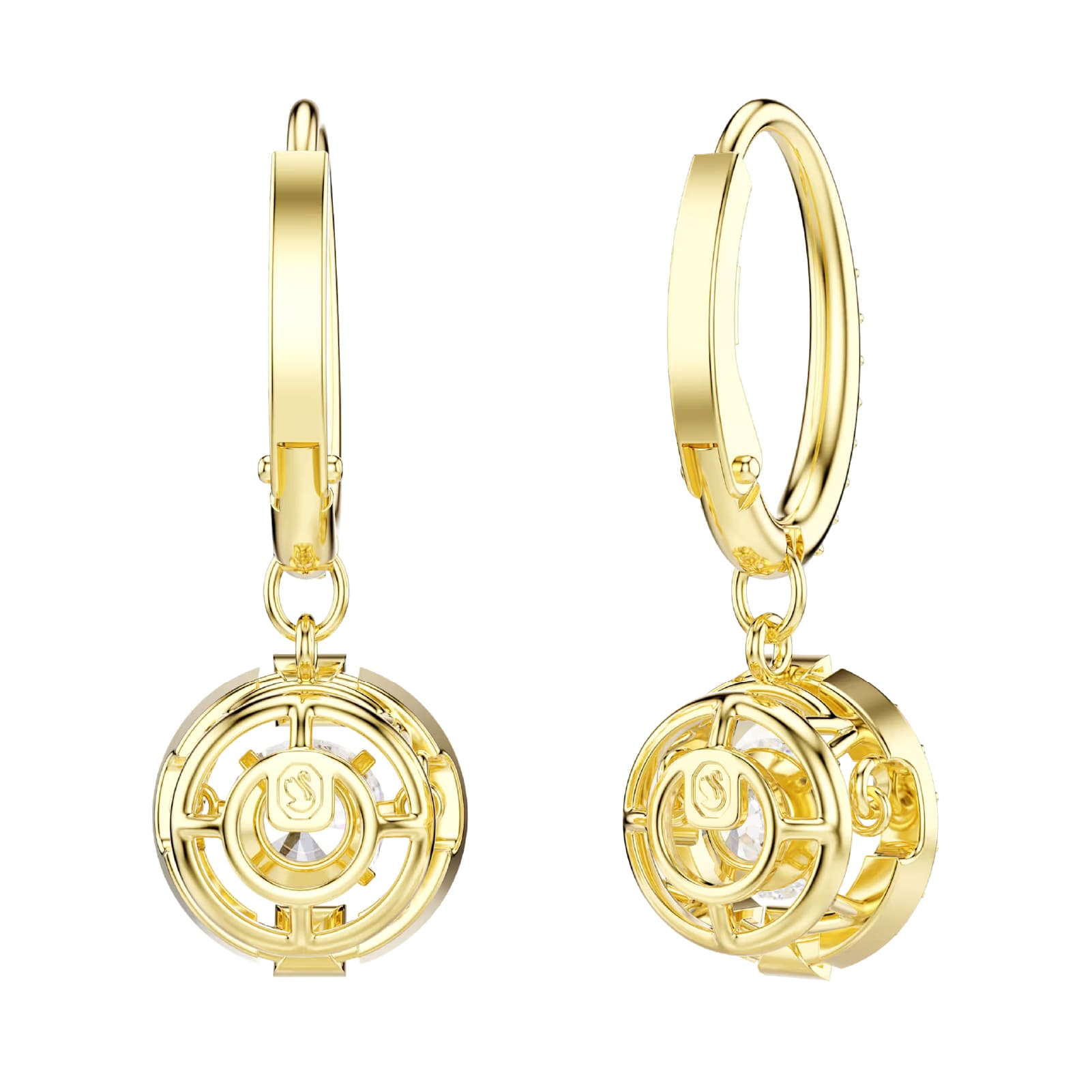 Orecchini pendenti Swarovski Una Angelic lega oro e zirconi MISURA UNICA