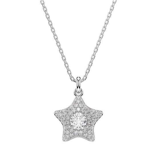 Collana catena Swarovski Sublima in lega e zirconi stella MISURA UNICA