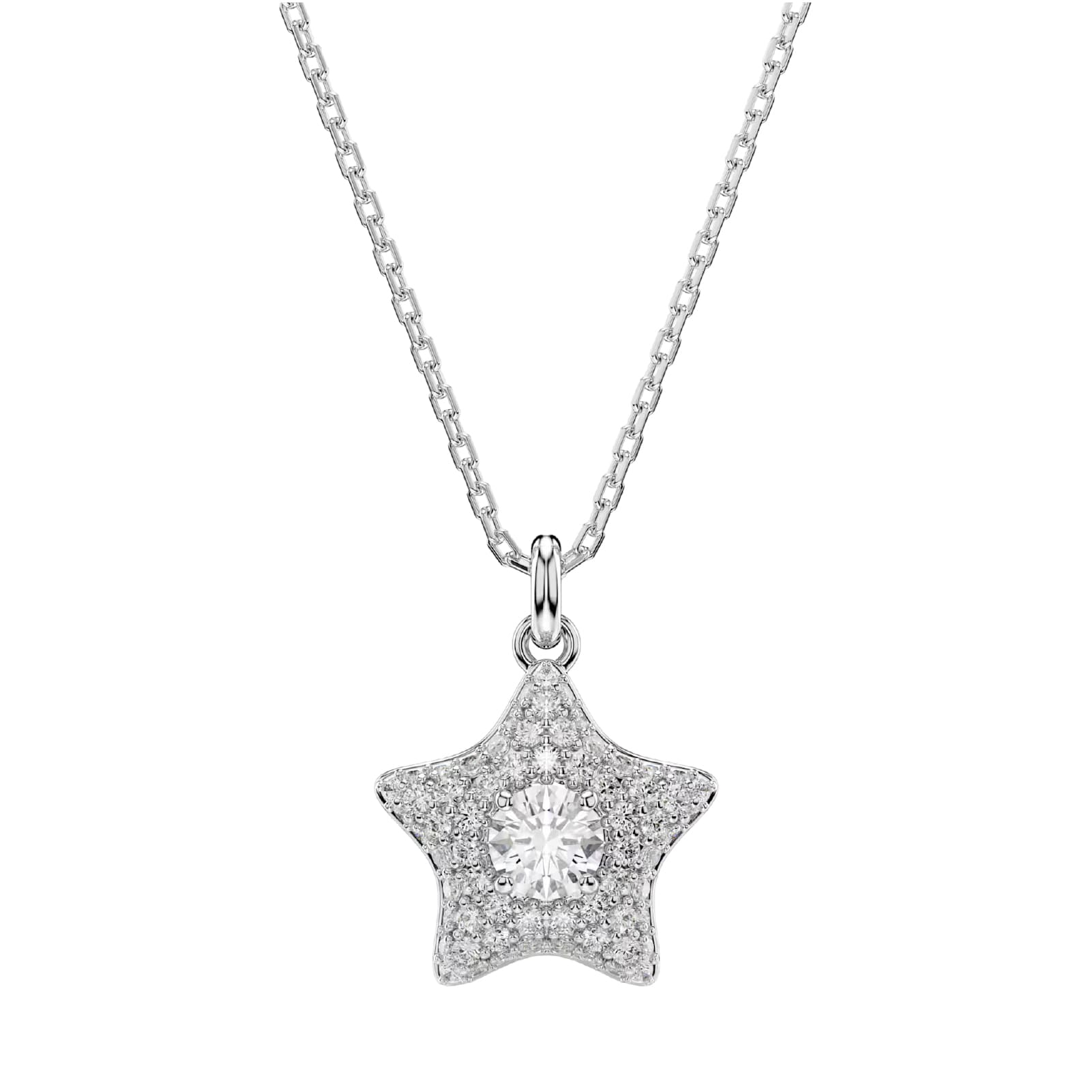 Collana catena Swarovski Sublima in lega e zirconi stella MISURA UNICA