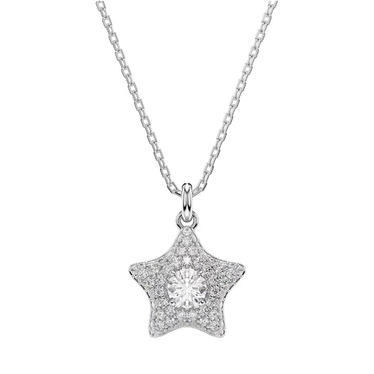 Collana catena Swarovski Sublima in lega e zirconi stella MISURA UNICA
