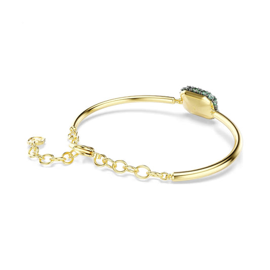 Bracciale semirigido Swarovski Sublima lega cristalli verde 16 cm