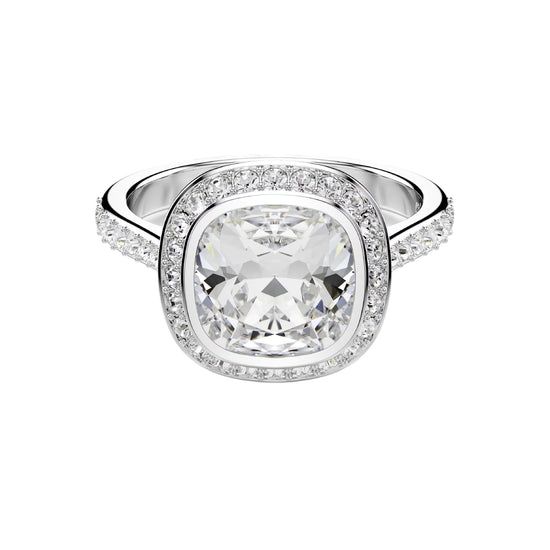 Anello halo Swarovski Una Angelic lega argento e cristalli 12