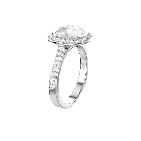 Anello halo Swarovski Una Angelic lega argento e cristalli 12