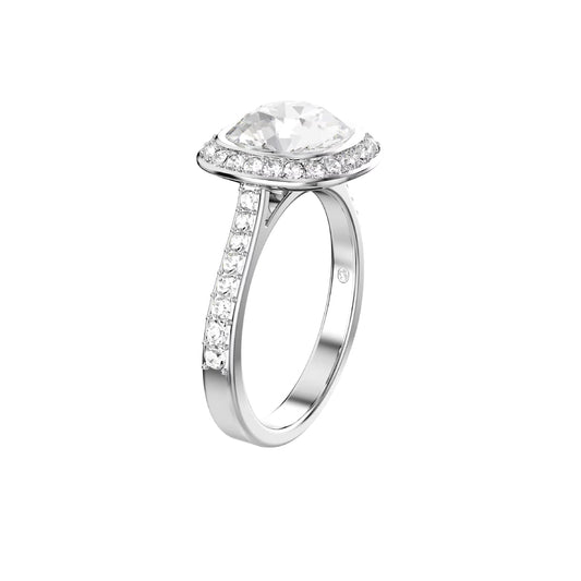 Anello halo Swarovski Una Angelic lega argento e cristalli 12