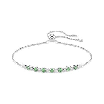 Bracciale regolabile Swarovski Matrix lega argento verde REGOLABILE
