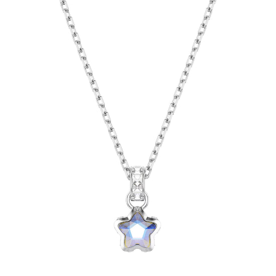 Collana Swarovski Chroma lega argento e cristalli stella MISURA UNICA