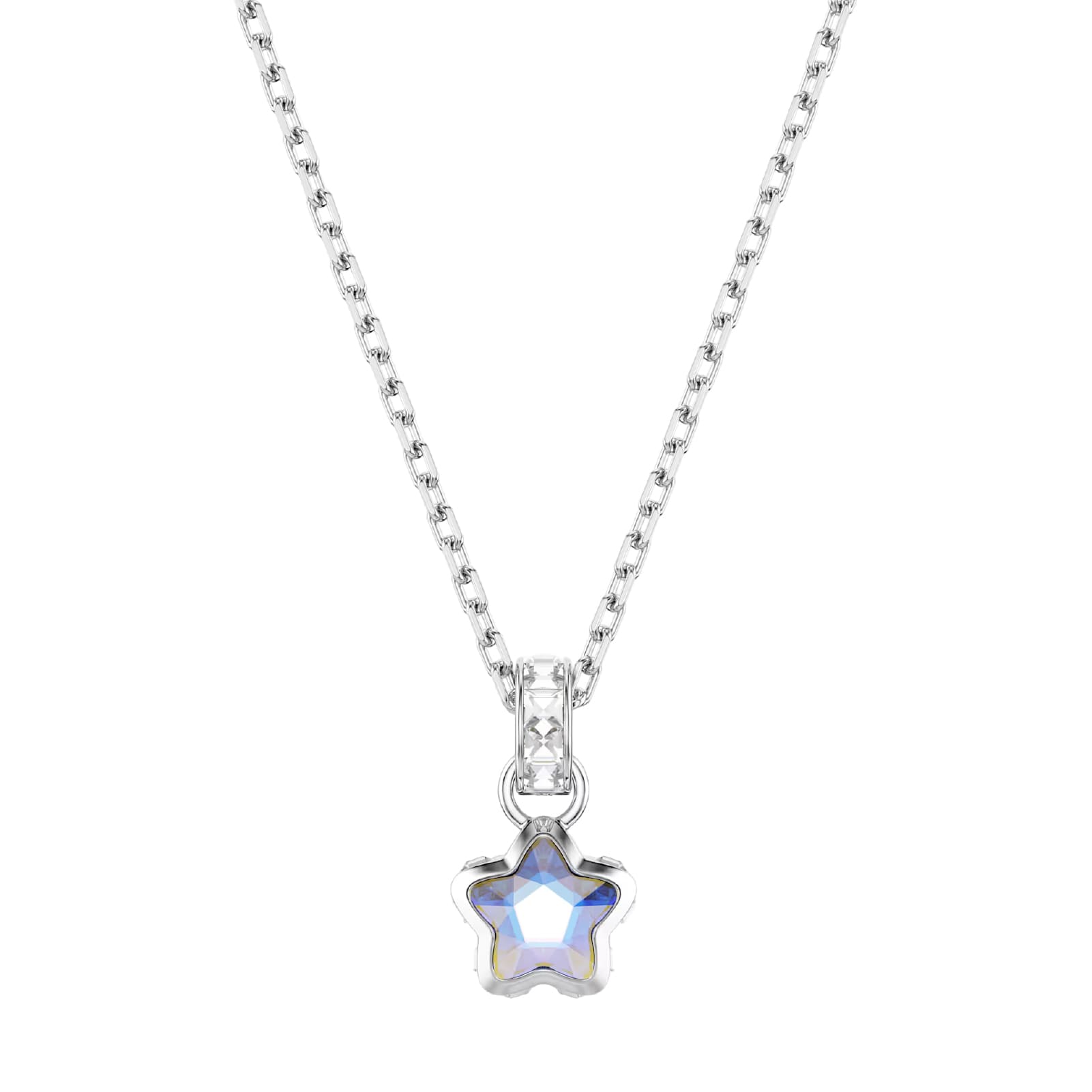 Collana Swarovski Chroma lega argento e cristalli stella MISURA UNICA