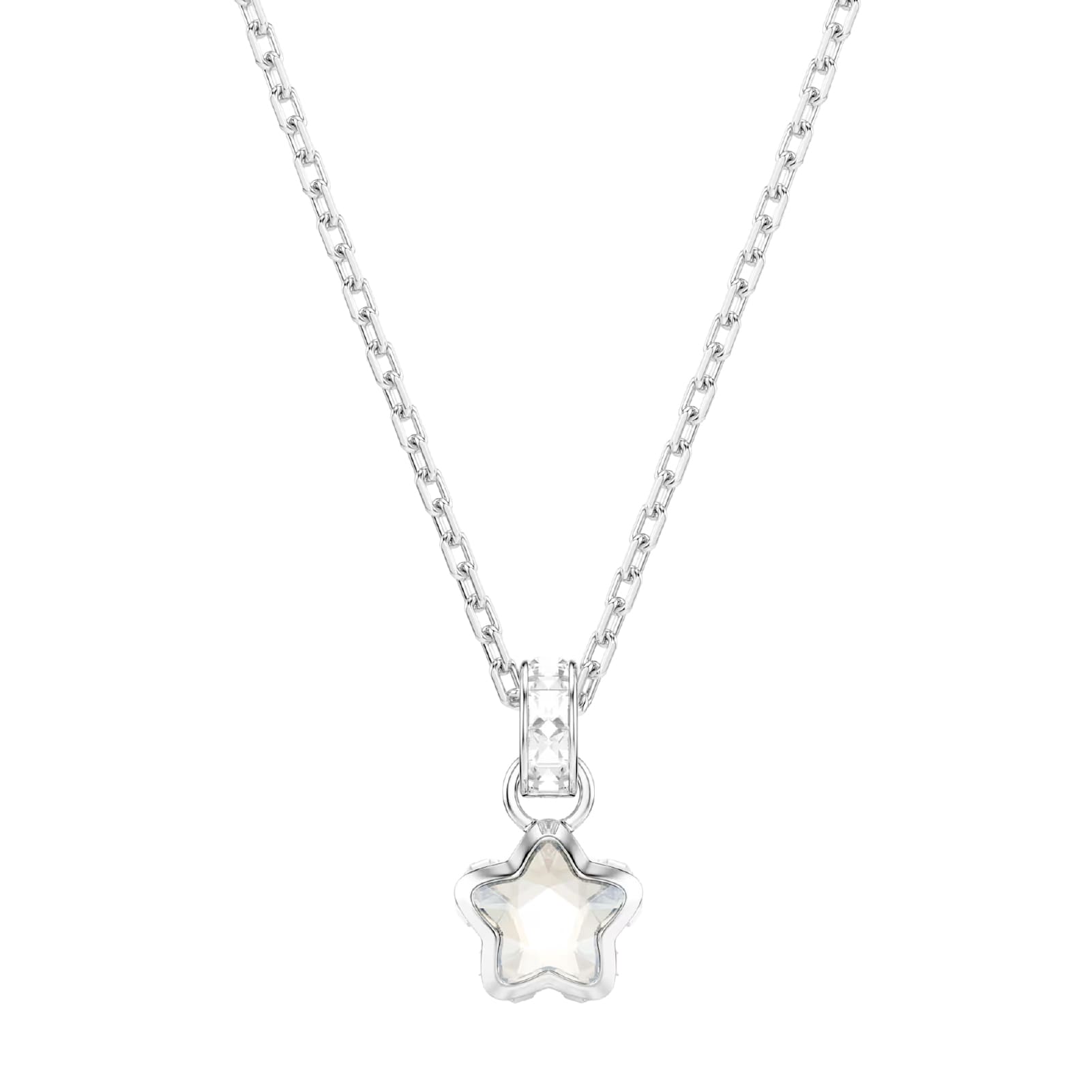 Collana Swarovski Chroma lega argento e cristalli stella MISURA UNICA